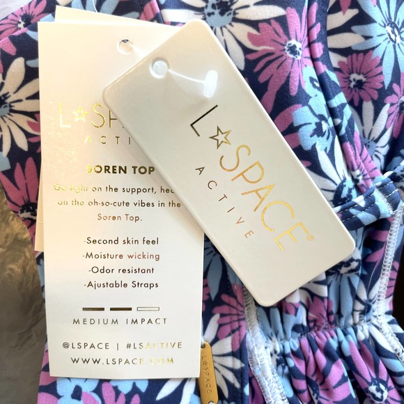 L*SPACE Soren Top Bad And Bogey Skort Set In Oopsie Daisy Size Small New - Picture 8 of 16